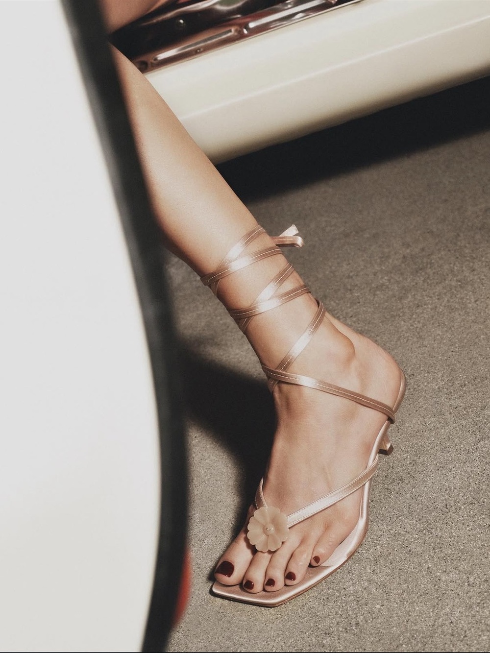 Helsa Kitten Lace Up Sandal - Picture 2 of 9
